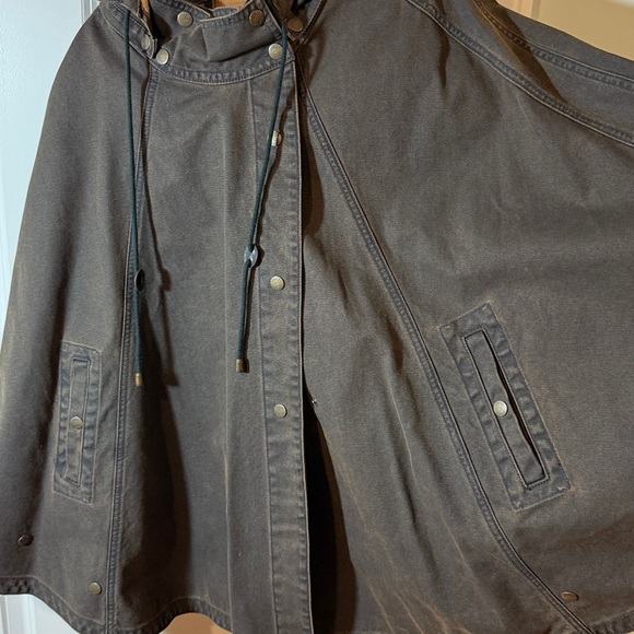 Poetry Dark Brown Hooded Cape Coat/Poncho - Picture 10 of 10